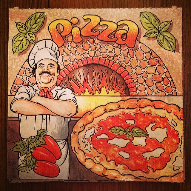 cartone della pizza